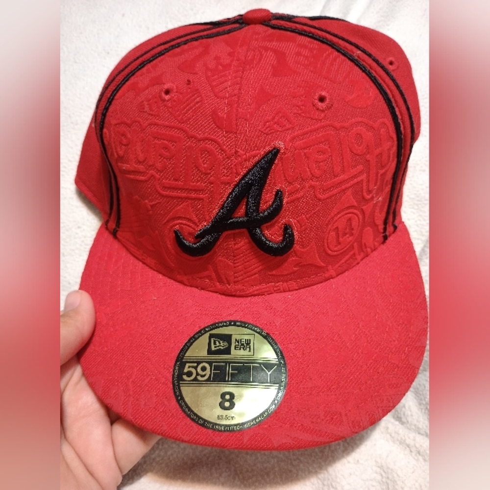 Red New Era 59FIFTY Cap Atlanta Braves